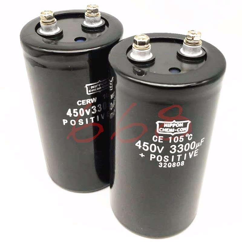 NIPPON进口黑金刚3300微法450伏 全新滤波储能电解电溶400v3300uf