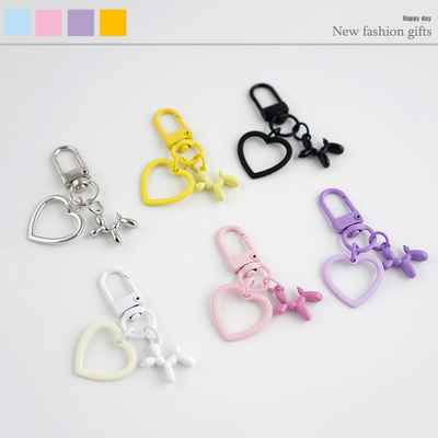 韩系ins马卡龙色钥匙扣挂饰汽车