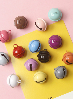 22mm糖果色烤漆金属小铃铛 diy宠物配饰 钥匙扣配件材料15色可选