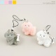 树脂植绒可爱卡通立体小狗手机挂饰钥匙扣汽车钥匙链挂件包包