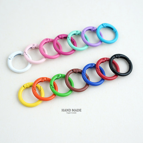 25mm金属烤漆卡圈挂钩DIY饰品