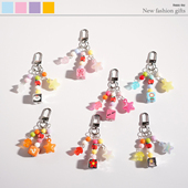 DIY DIY新款 可爱苹果星星风铃挂件卧室居家挂件ccd包包挂饰送闺蜜