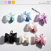 韩系蝴蝶结钥匙扣甜美少女心包包挂件爱心配饰手机包包汽车