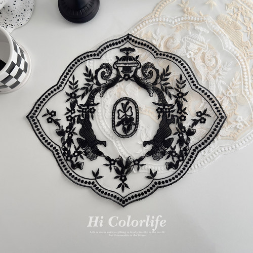 喝彩生活圣翼天使蕾丝餐垫盖布
