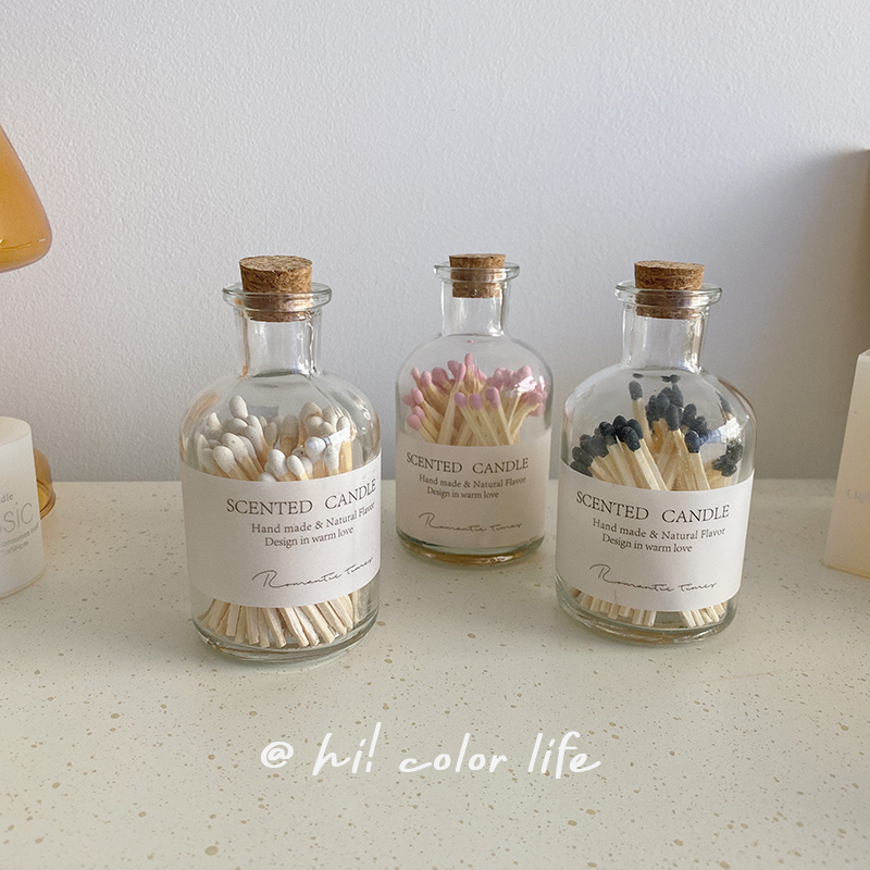 ins风点火专用长火柴棒香氛加长点火器点烛工具瓶装香薰蜡烛火柴