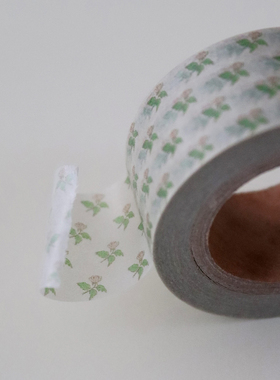 韩国malgrecela INS大热胶带红格纹蓝格子奥利奥碎片点缀绿色爱心