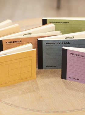 iPlaybox日本 草香纸todolist计划本 待办单词周计划月计划日计划