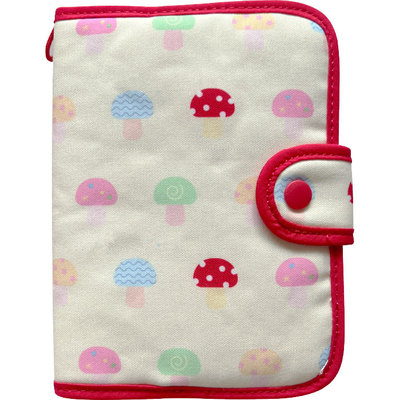 韩国ABC蘑菇蓝条纹手帐封面套