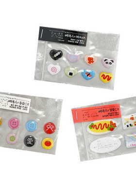 韩国a bubble crush ABC水晶果冻贴 防水贴纸 expoxy serise