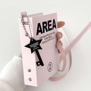 韩国OAB 活页壳手账本素材收纳本 INS小众A7丝带活页本封面套