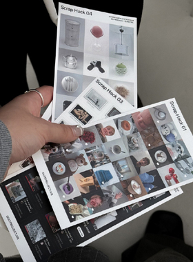 韩国duit project 剪贴素材手账日记装饰贴纸 SCRAP HACK