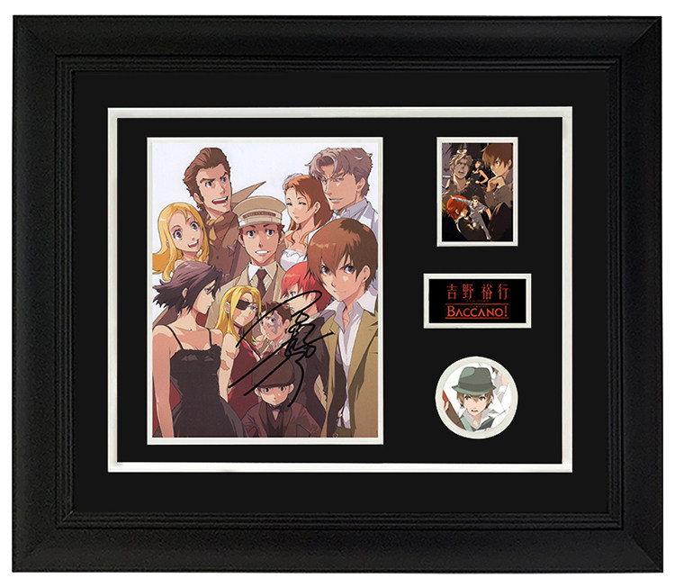 吉野裕行 永生之酒菲洛声优配音 亲笔签名照片 裱框含sa证书