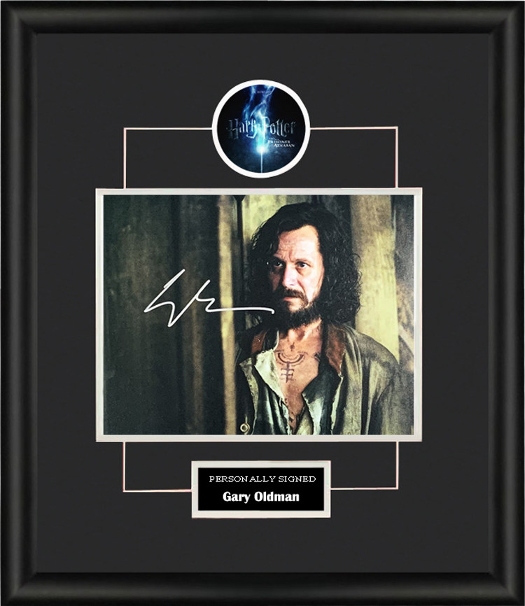 亲笔签名 照片裱框 含sa证书 哈利波特与阿兹卡班的囚徒 小天狼星