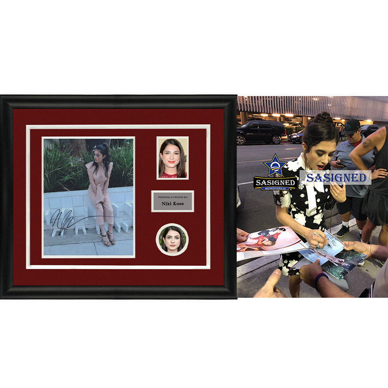 妮基考斯 niki koss亲笔签名 照片裱框 含sa证书sa proof