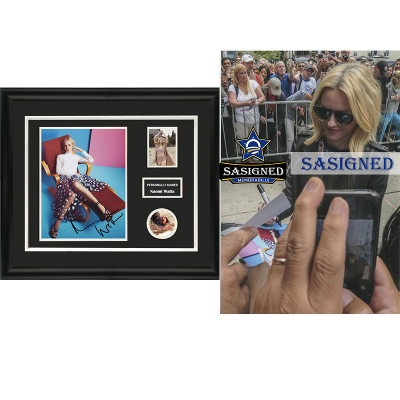 娜奥米沃茨 亲笔签名照片裱框 含sa证书 sa proof 海啸奇迹 演员