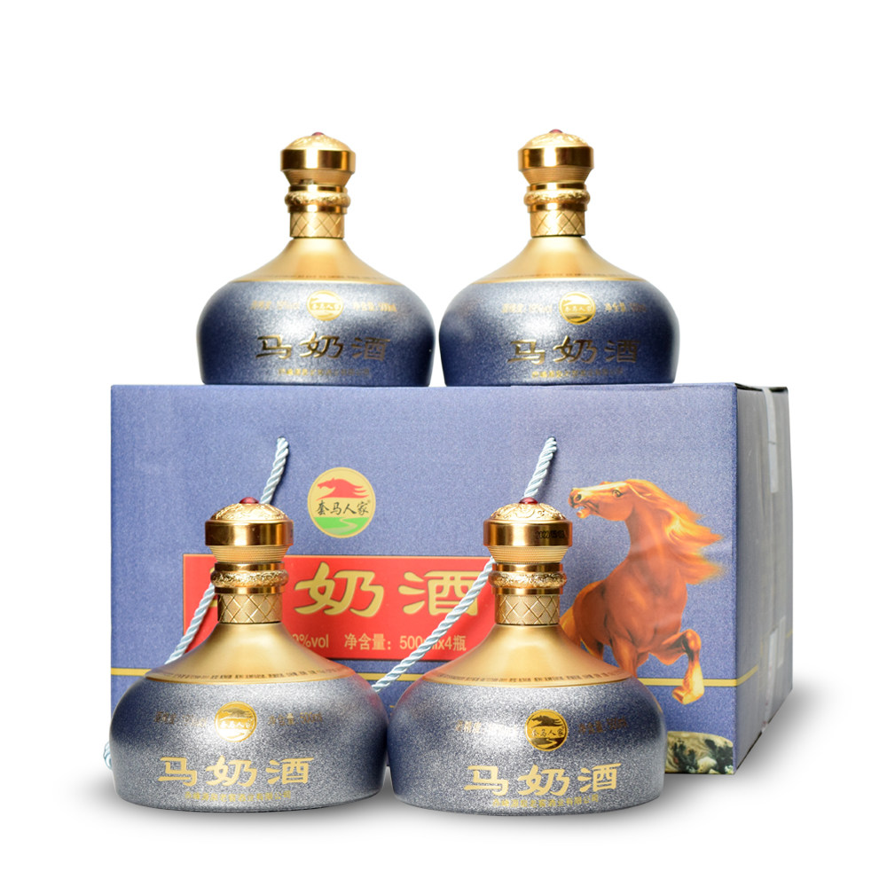 19度套马人家马奶酒乳白色内蒙特产整箱四瓶礼盒装
