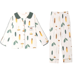 2025年新款睡衣女春秋季纯棉中长袖全棉秋冬款家居服两件套可外穿