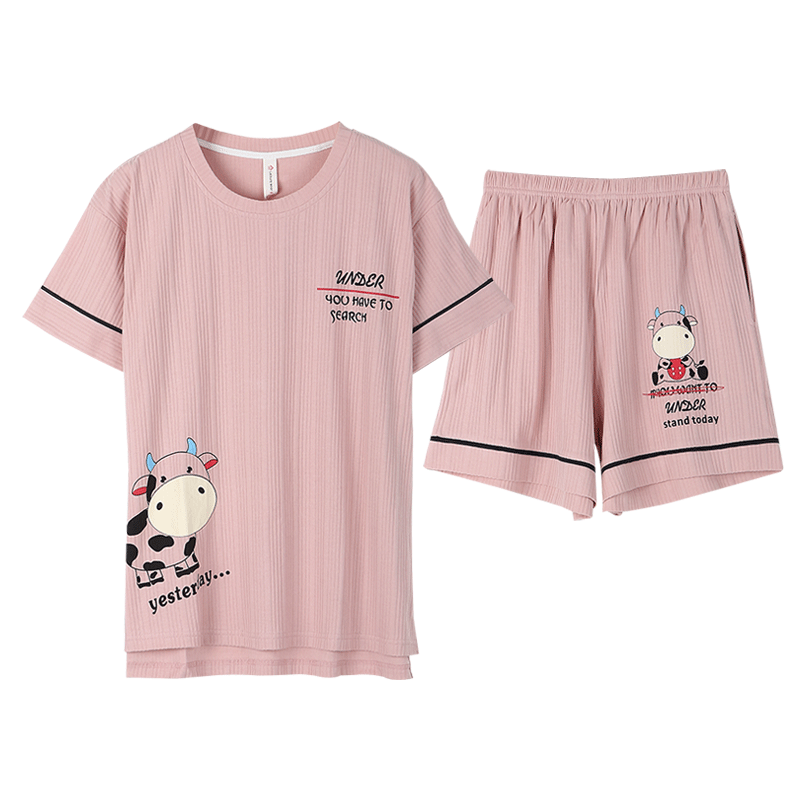 卡通少女韩版休闲全棉短裤家居服