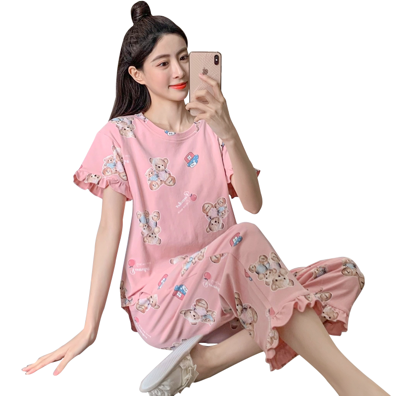 睡衣女士纯棉夏季2026新款可爱