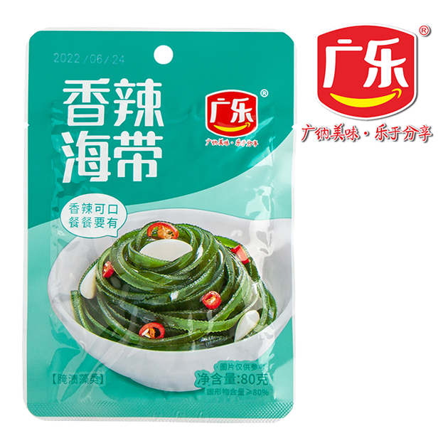 广乐香辣海带80克酸辣麻辣带丝下饭早餐配粥佐米饭拌粉面开味爽口