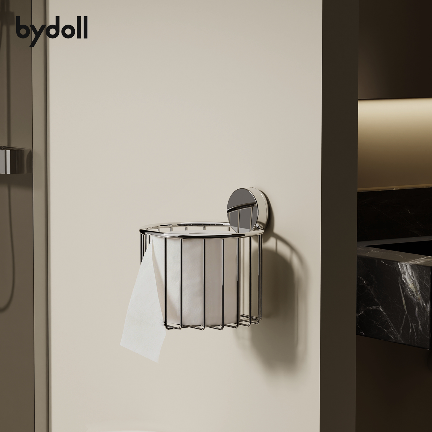 吸盘不锈钢卷纸架卫生间厕所免打孔纸巾抽纸架高颜值置物收纳架子