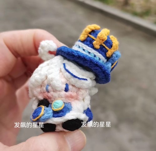 成品原神芙宁娜手工钩织原神周边书包挂件钥匙扣实用型生日礼物