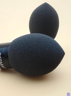 皮肤专家Dermablend干湿两用蘑菇圆头粉扑黑色不吸粉底气垫BB霜
