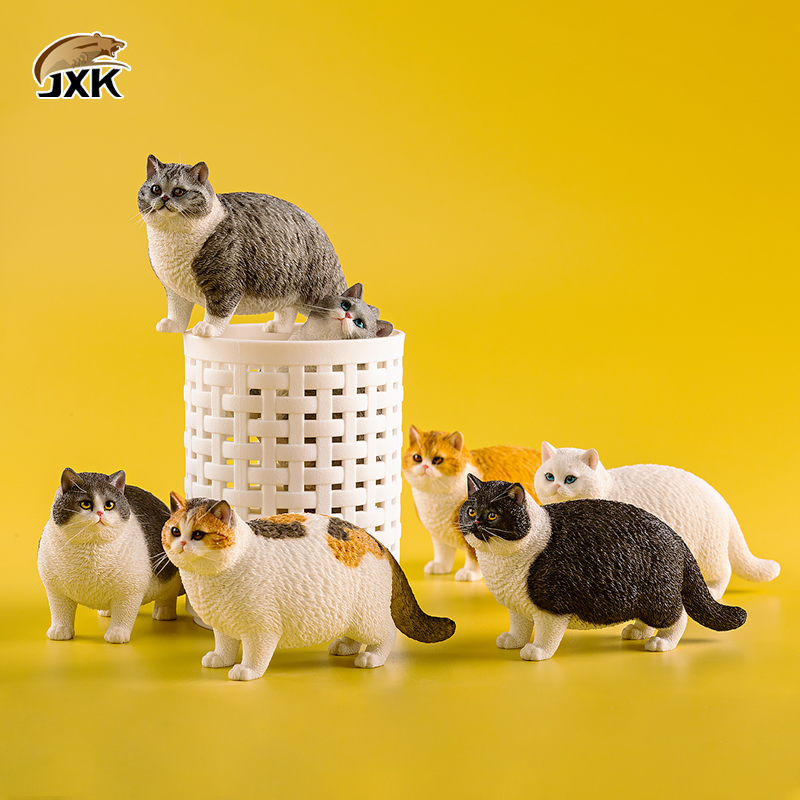 JXK肥猫模型可爱猫咪摆件图片