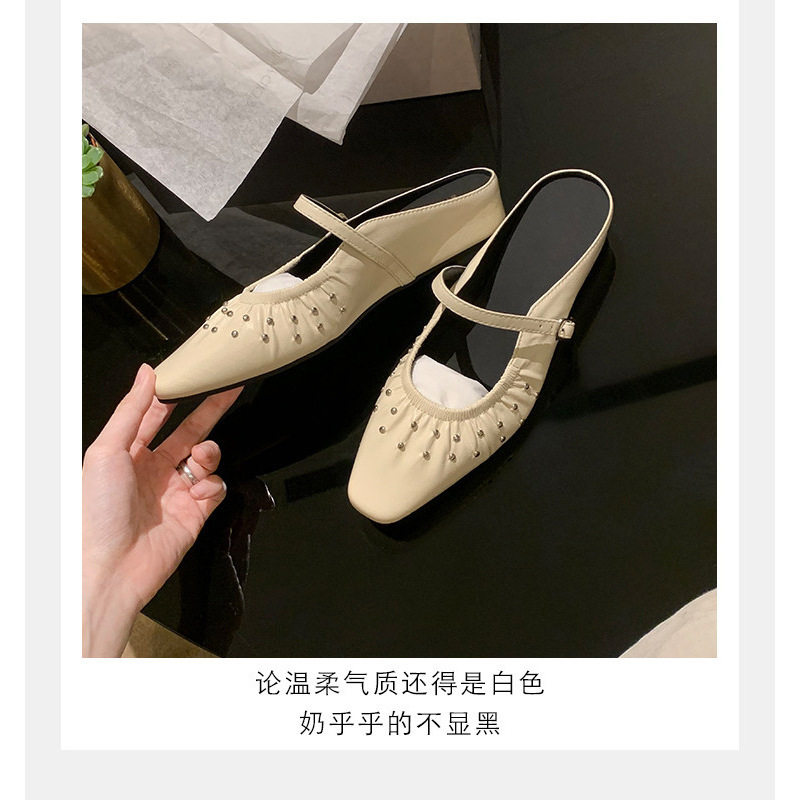 葡萄妈同款内增高3.5cm法式钉珠