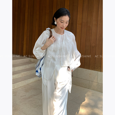 SUNSHINE雅致松弛感两件套衬衫