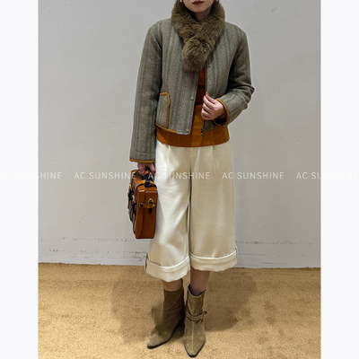 SUNSHINE冬季皮绒双面穿外套