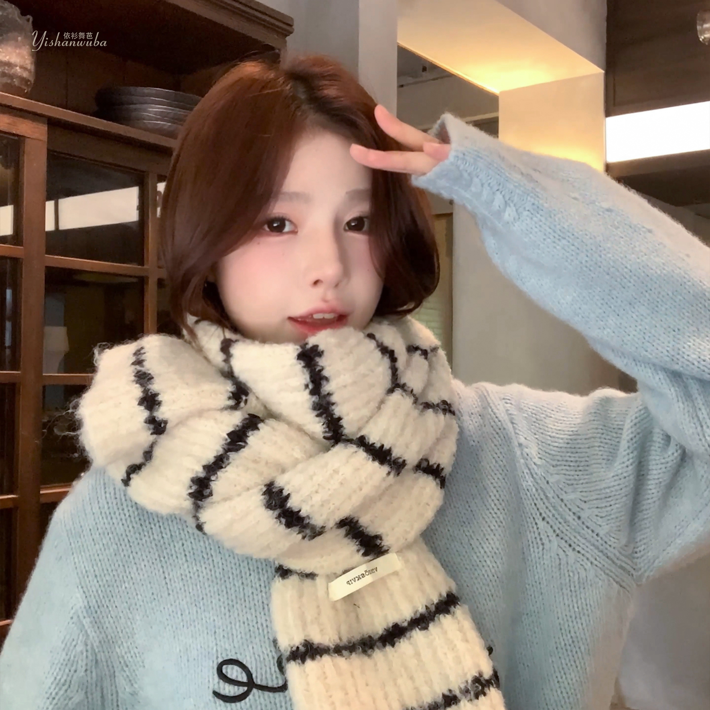 【含羊毛/99%选择度】保暖围巾