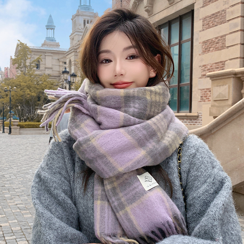 【香芋紫】高级感围巾女冬季保暖