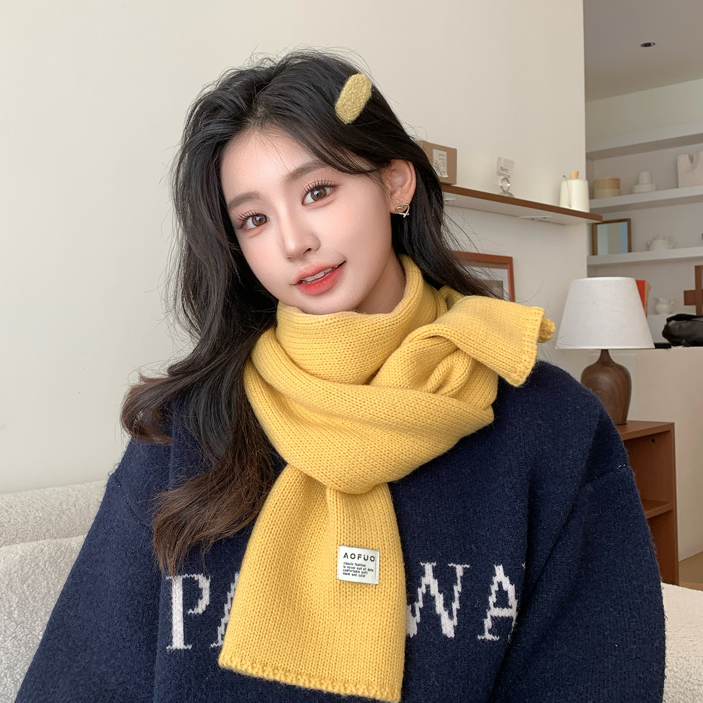 【羊毛围巾】冬季2025新款百搭