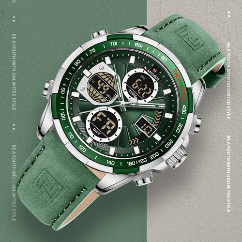 领翔手表LED运动男学生秒表计时