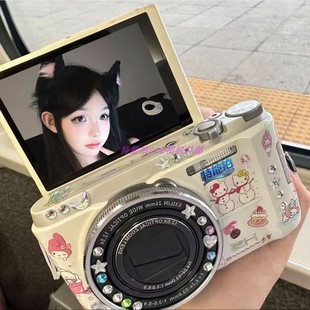 翻转屏ccd数码相机高清5000w像素前后双摄影拍立得可上传手机自拍