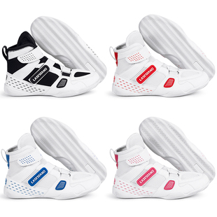 儿童拳击鞋男童专业摔跤鞋散打专用鞋健身格斗训练鞋女少儿搏击鞋