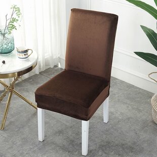 加厚弹力银狐绒椅子套罩四季通用家用酒店餐厅一体全包万能椅子套