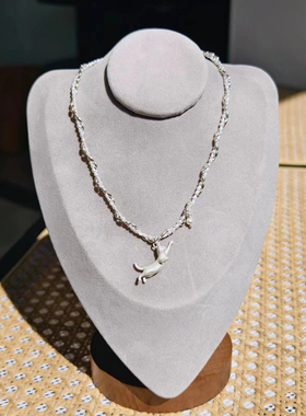 Urpflanze小猫天然珍珠缠绕项链