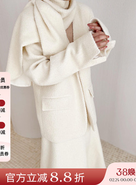 正品授权VIKTORIACHAN22秋冬新品白色单扣西服高级舒适