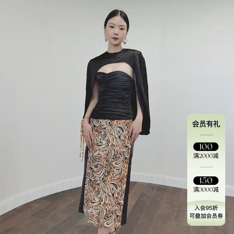 JACQUESWEI可拆卸斗篷上衣