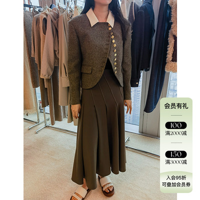 CelloSonata撞色金扣西装外套