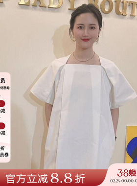 四折优惠现货授权viktoriachan22春夏宽松one-piece白色连衣裙