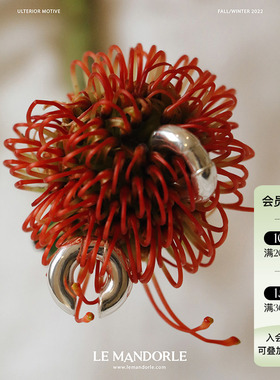 正品授权LEMANDORLE锁扣式两用耳骨夹/吊坠高级小众设计感耳夹吊