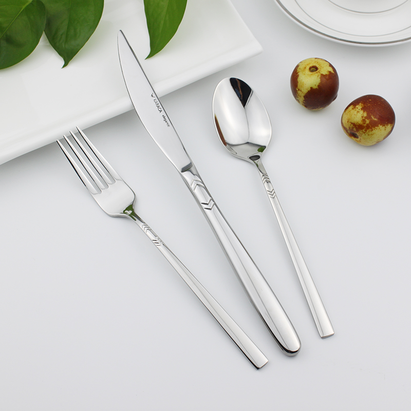 出口餐具304不锈钢西餐刀叉勺3件