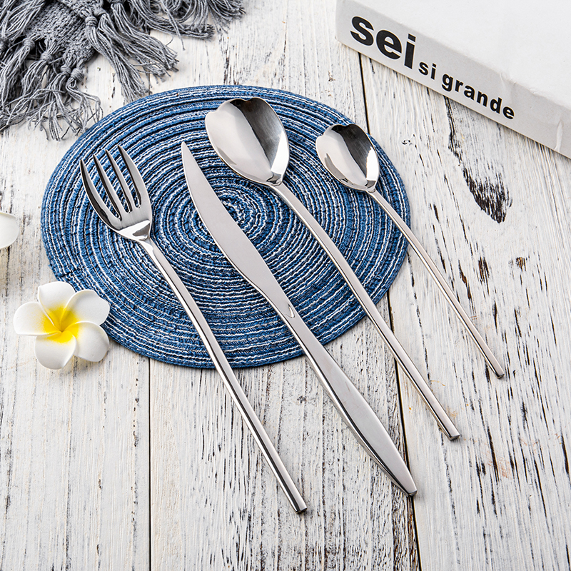 Landway西餐刀叉勺套装创意花形
