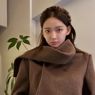 程潇同款~秋冬高颅顶豹纹毛绒发箍女洗脸头箍高级感时髦发饰发卡