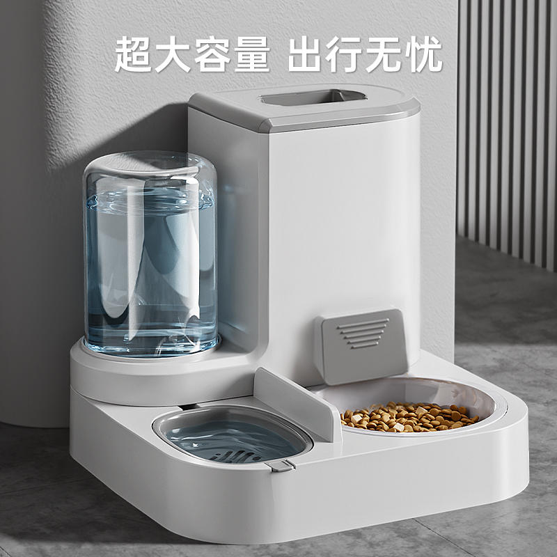 猫咪饮水机宠物自动喂食器防外溅