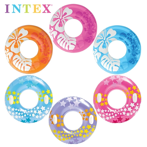 INTEX Плавательный круг для взрослых, надувной бассейн, увеличенная толщина