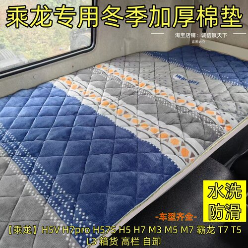 乘龙H5H7新M3M5M7T5T7L3霸龙货车卧铺垫冬季加厚棉垫毛绒保暖床垫